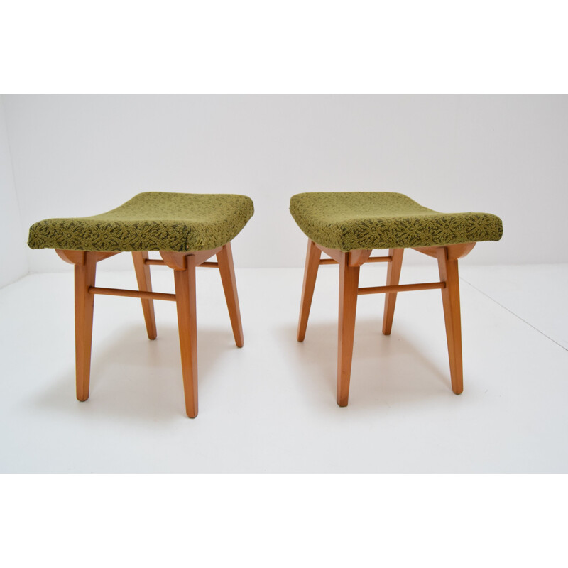 Pair of  Mid-century Footstools Ton,Czechoslovakia 1960s