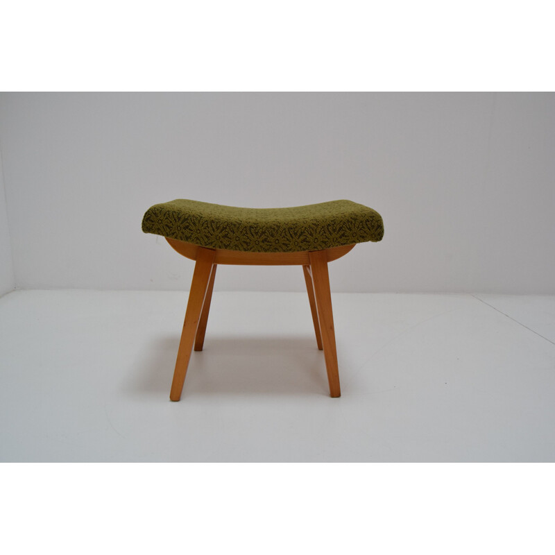 Mid-century Footstool Ton Czechoslovakia 1960