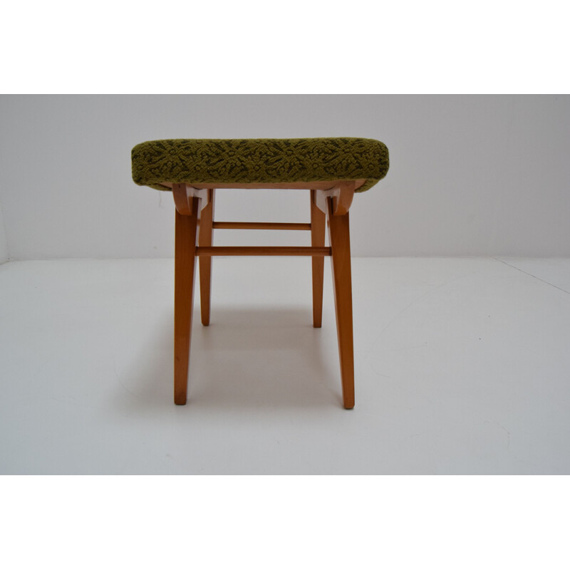 Mid-century Footstool Ton Czechoslovakia 1960