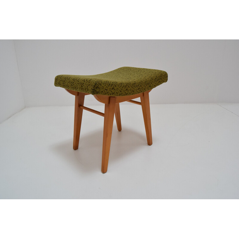 Mid-century Footstool Ton Czechoslovakia 1960