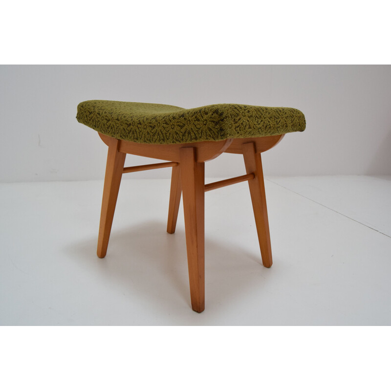 Mid-century Footstool Ton Czechoslovakia 1960