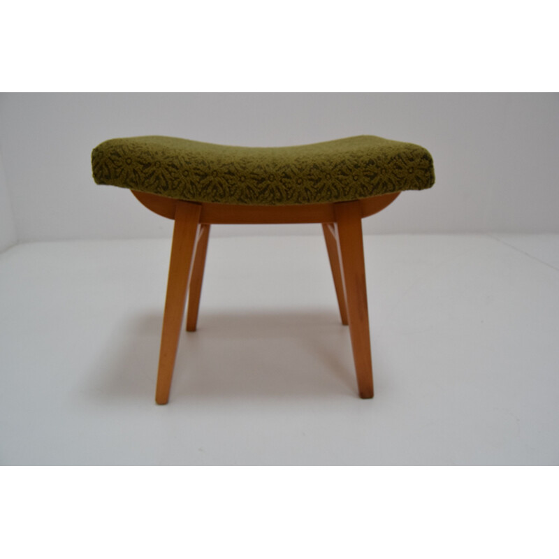 Mid-century Footstool Ton Czechoslovakia 1960