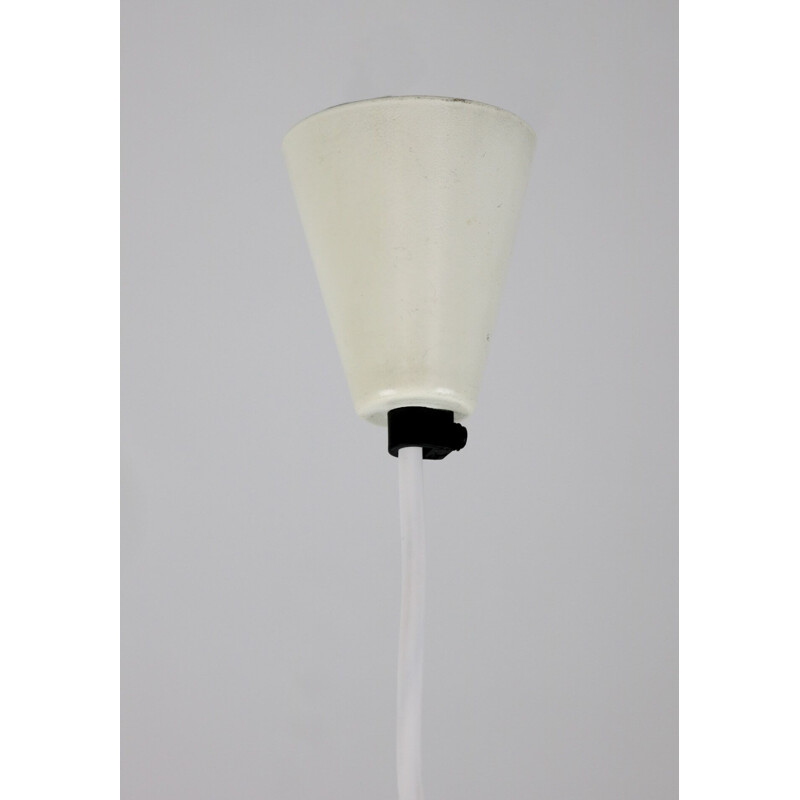 Vintage opaline glass hanging light Danish