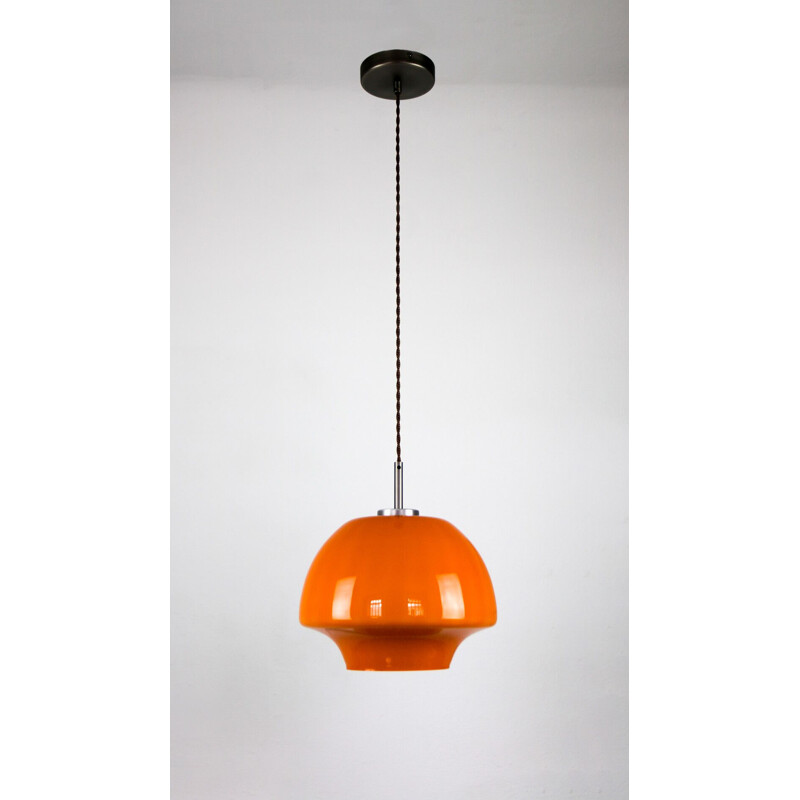 Vintage oranje glazen ophanging