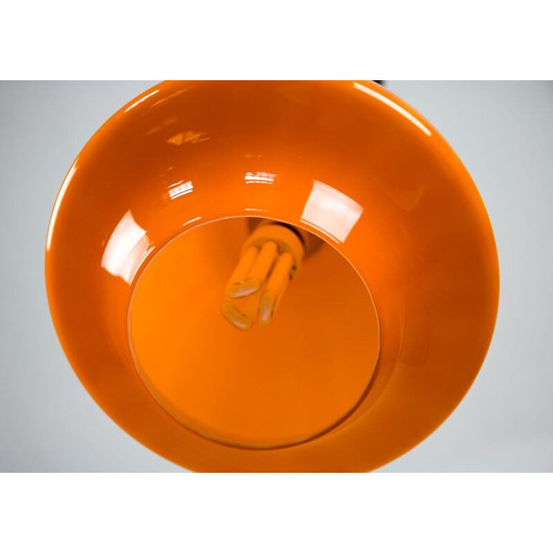 Vintage-Hängeleuchte aus orangefarbenem Glas