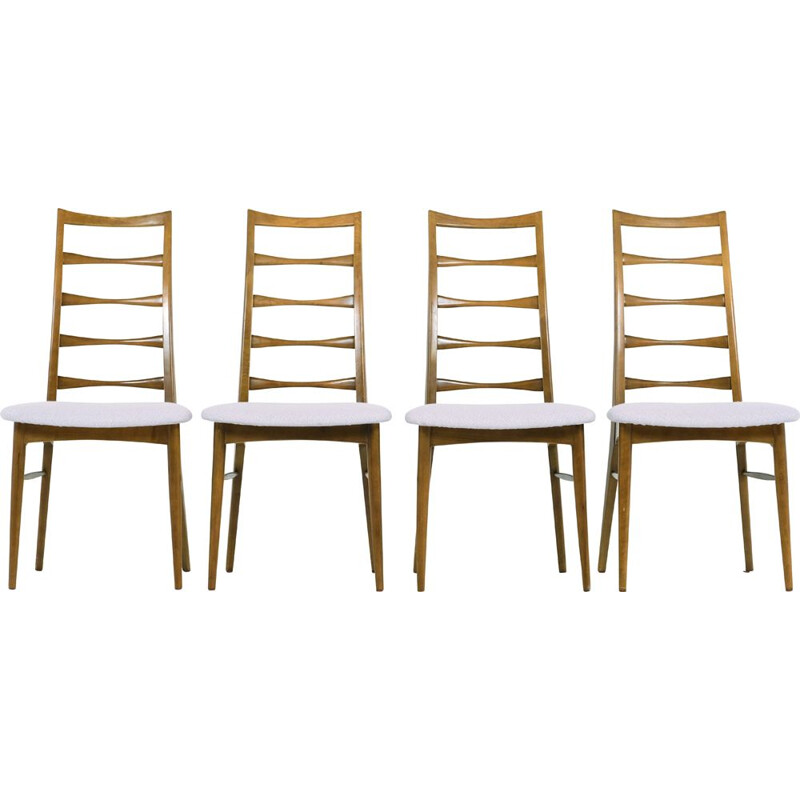 Set of 4 vintage Liz chairs by Niels Koefoed, 1960