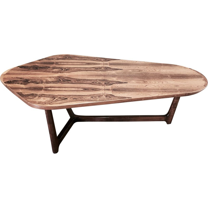 Vintage scandinavian rosewood table 1950