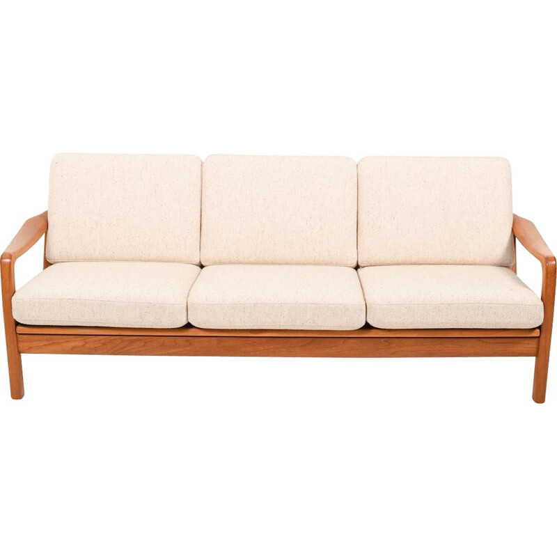 Vintage Teak 3-Seater Loungesofa  Daybed by Jens-Juul Christensen Danish 1970