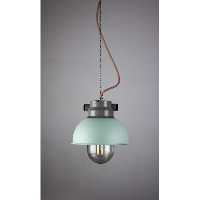 Pequeña lámpara colgante industrial vintage de TEP