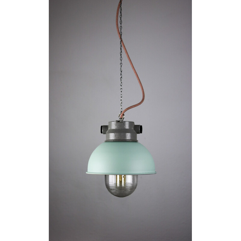 Small vintage industrial pendant lamp TEP