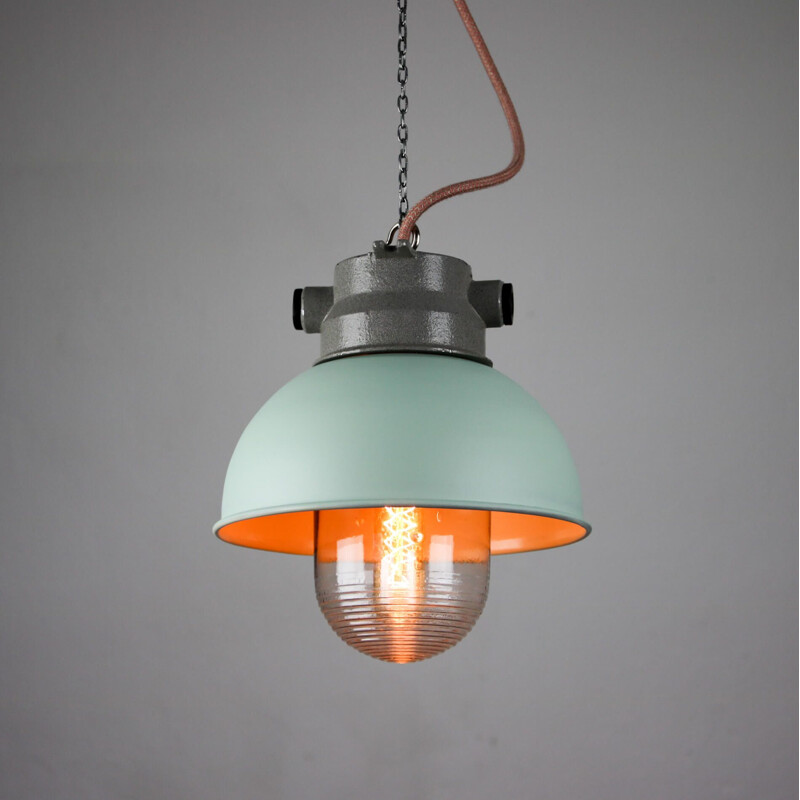 Small vintage industrial pendant lamp TEP