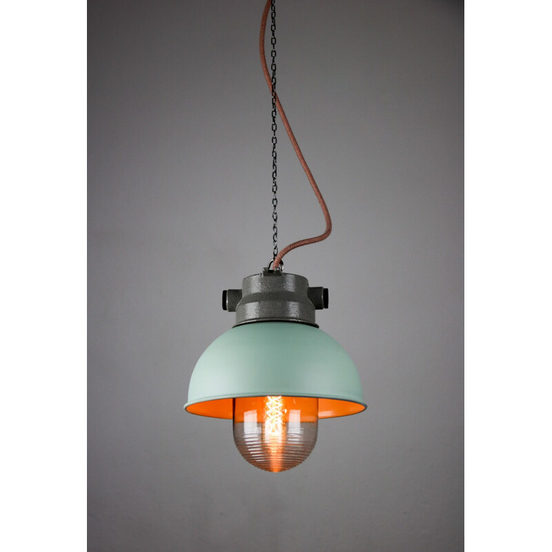 Small vintage industrial pendant lamp TEP