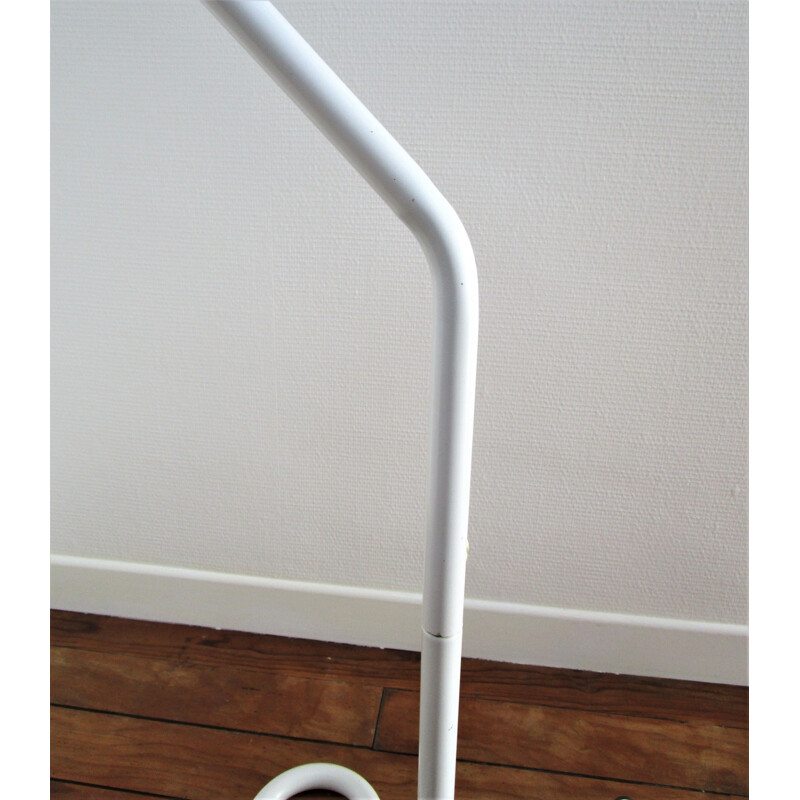 Vintage silhouette tubular metal white valet