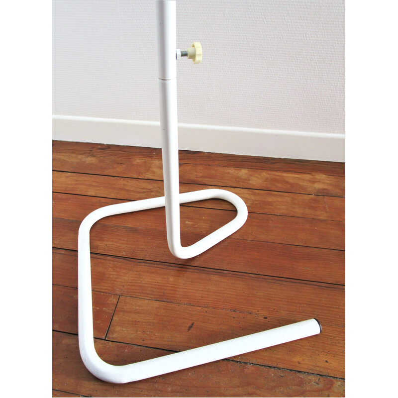 Vintage silhouette tubular metal white valet