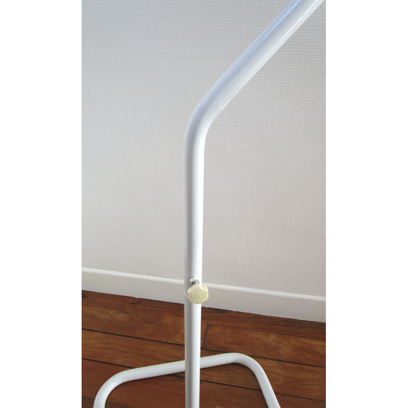 Vintage silhouette tubular metal white valet