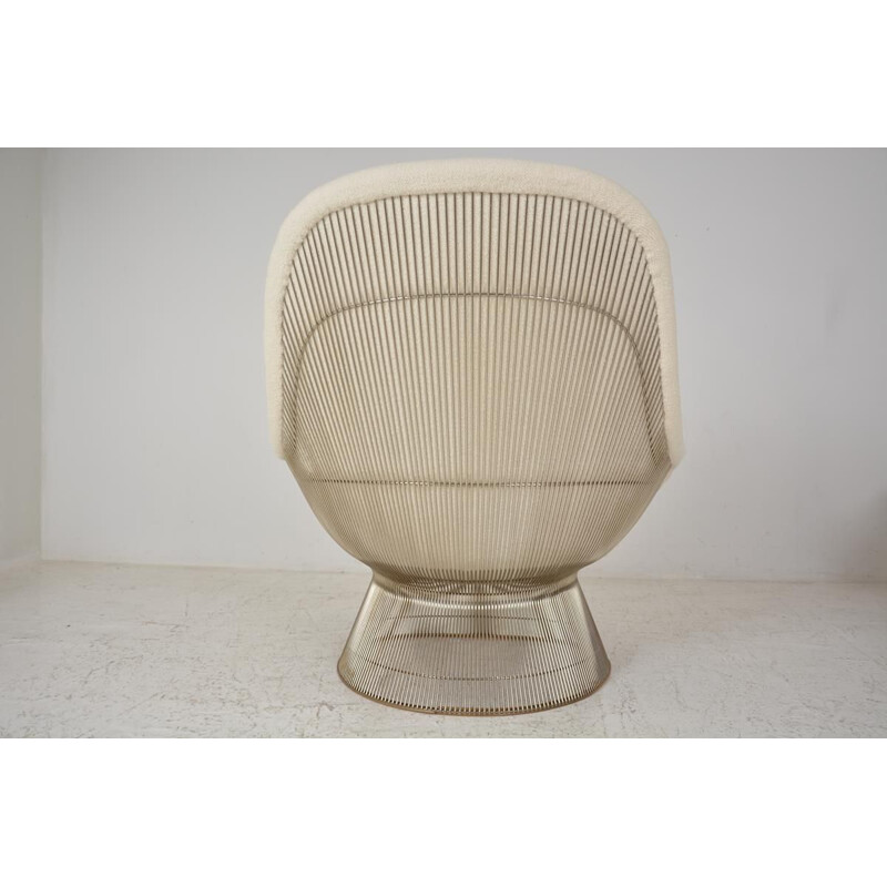 Vintage armchair and its ottoman by Warren Platner International Knoll Edition 1960