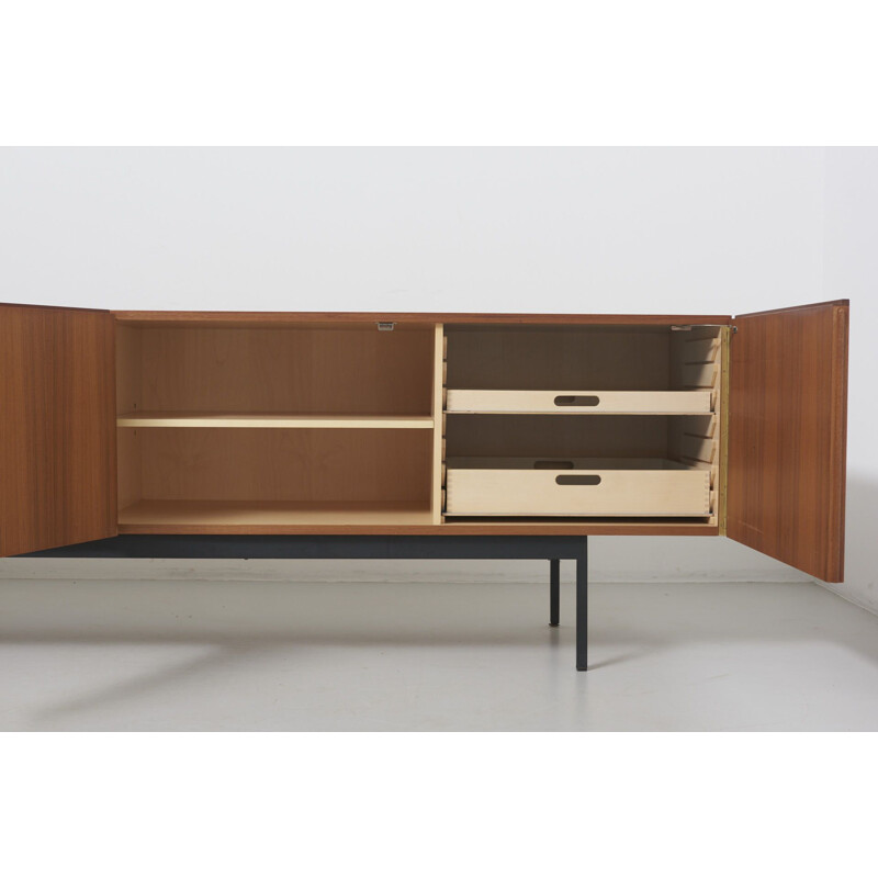 Vintage teak sideboard model B40 by Dieter Waeckerlin for Behr, Germany 1950