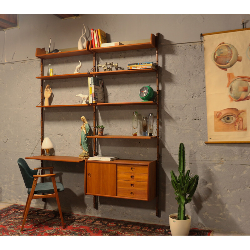 Vintage wall unit by John Texmon Norway 1960