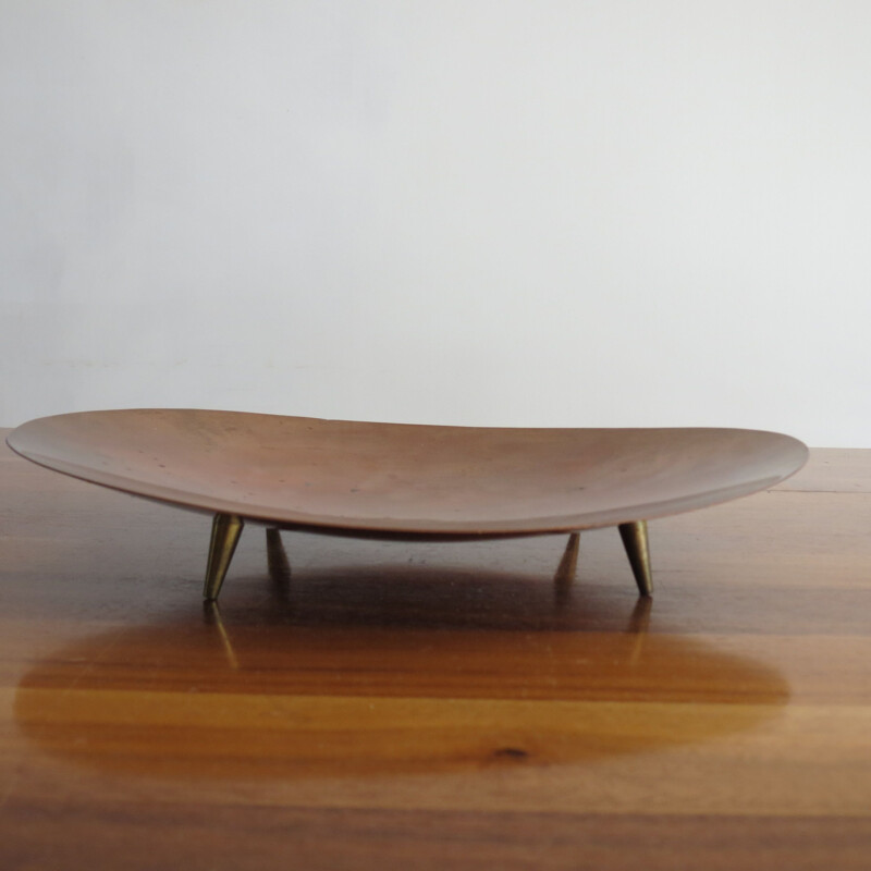 Vintage Copper Bowl By Einar Dragsted Denmark 1960s