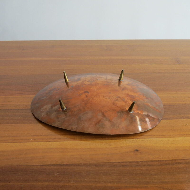 Vintage Copper Bowl By Einar Dragsted Denmark 1960s