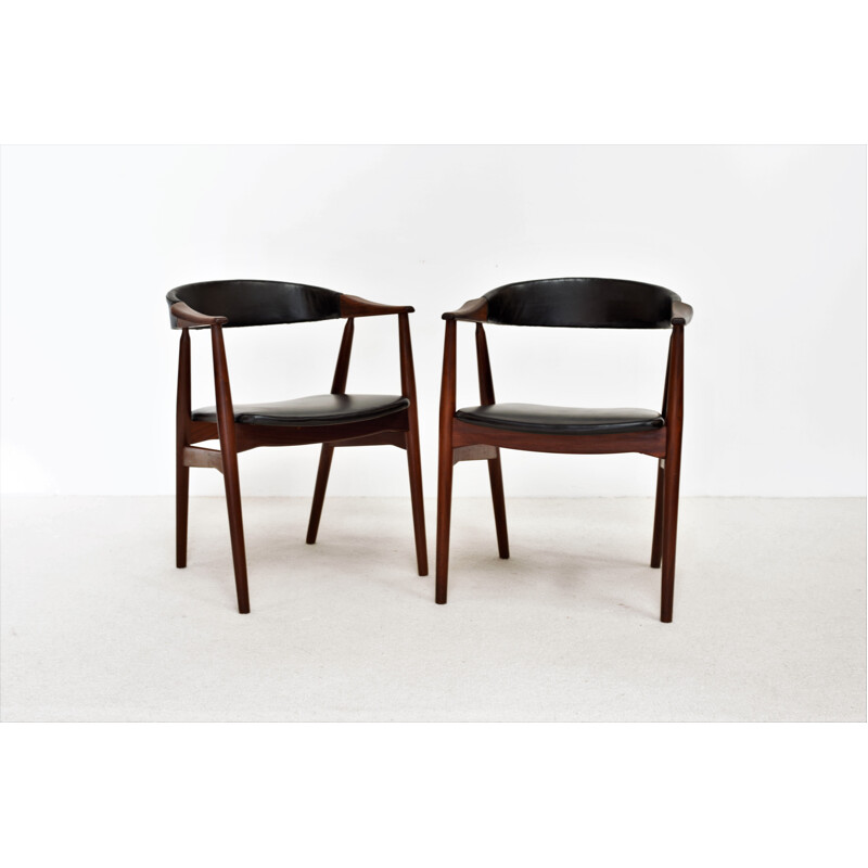 Pair of Vintage Thomas Harlev Armchairs Danish 