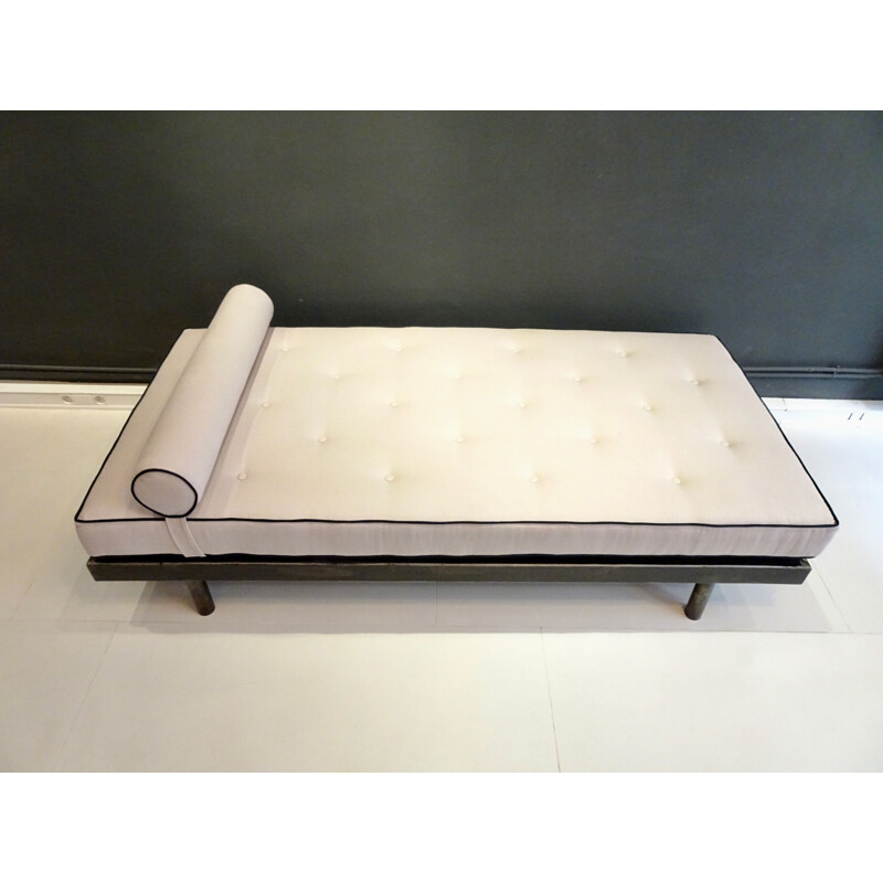 Vintage Bed "SCAL" n 450, 90cm wide, by Jean Prouvé