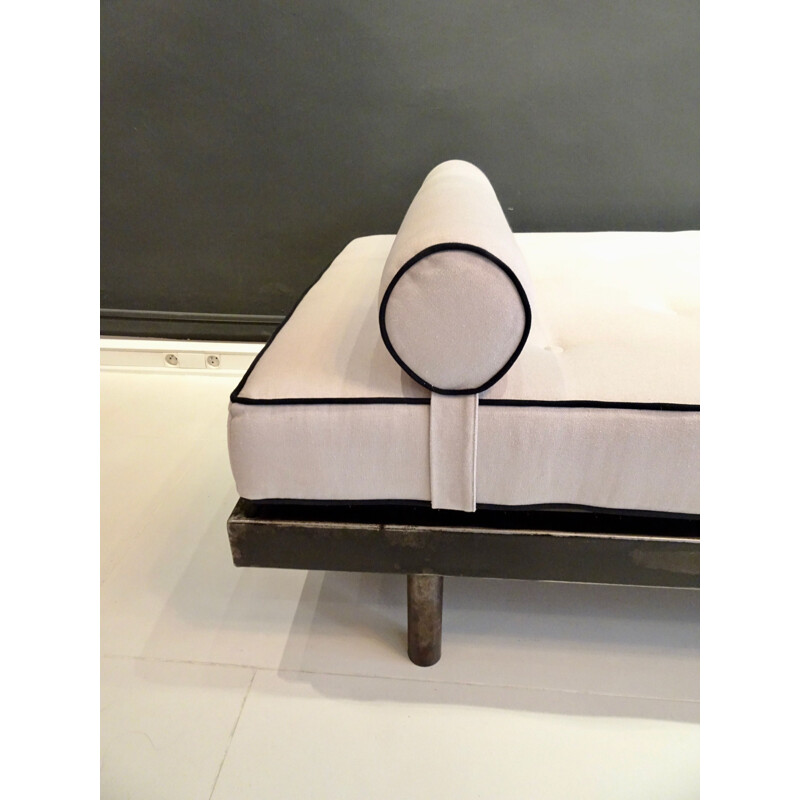 Vintage Bed "SCAL" n 450, 90cm wide, by Jean Prouvé