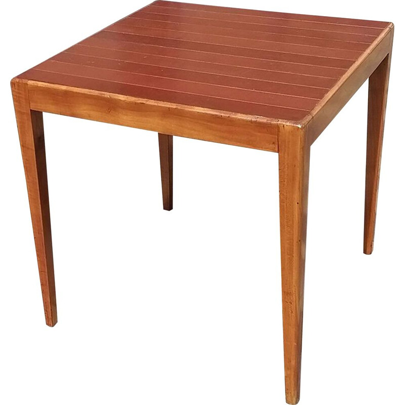 Vintage round side table Scandinavian