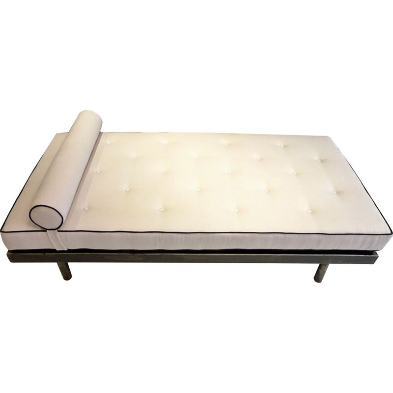 Vintage Bed "SCAL" n 450, 90cm wide, by Jean Prouvé