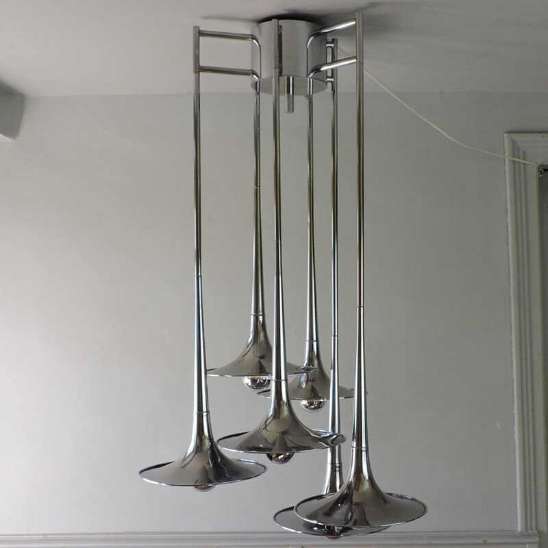 Vintage chandelier Goffredo Reggiani Italy 1970