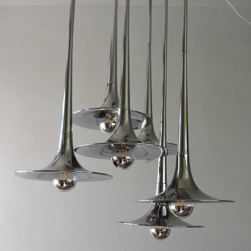 Vintage chandelier Goffredo Reggiani Italy 1970