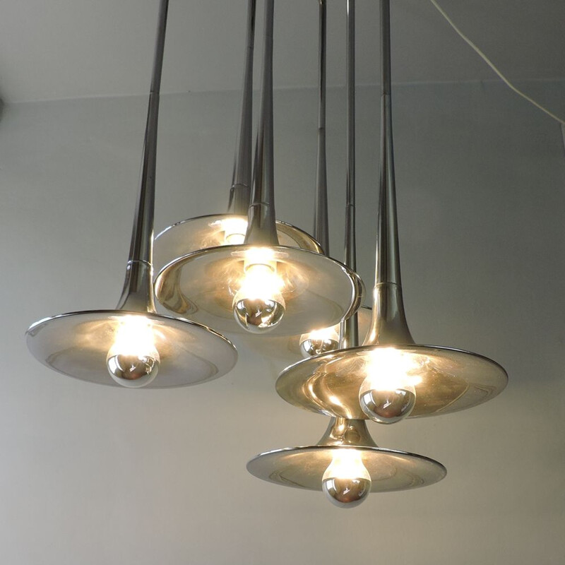 Vintage chandelier Goffredo Reggiani Italy 1970