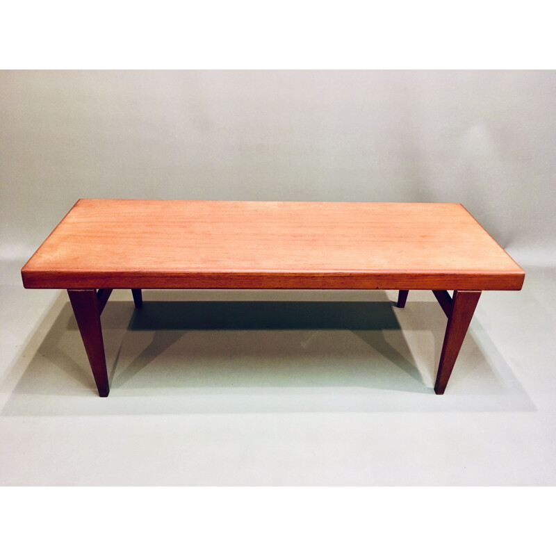 Vintage teak coffee table Johannes Andersen scandinavian 1950