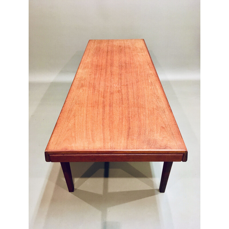 Vintage teak coffee table Johannes Andersen scandinavian 1950