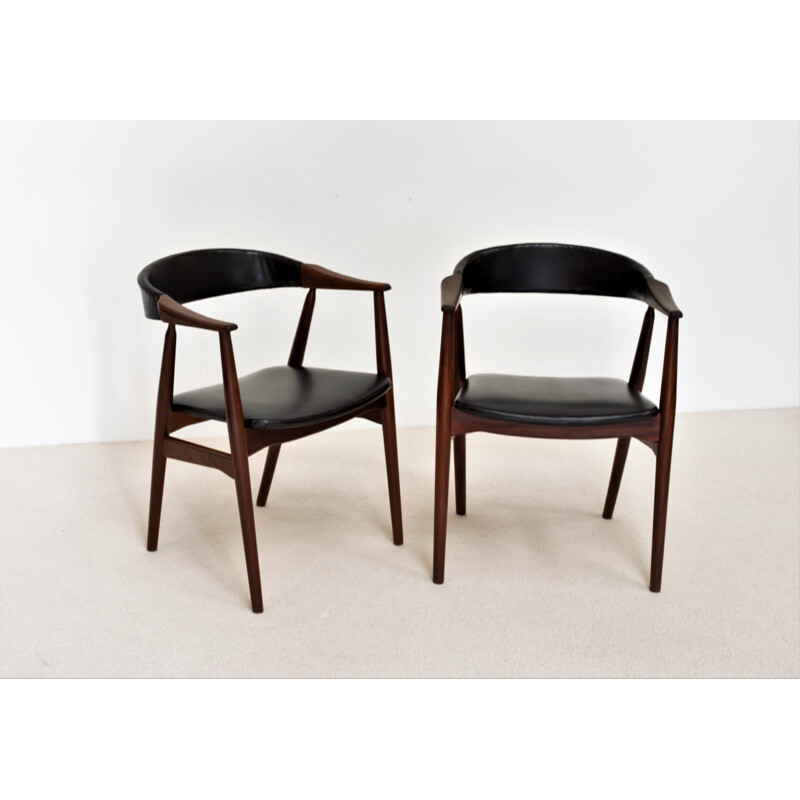 Pair of vintage armchairs Thomas Harlev