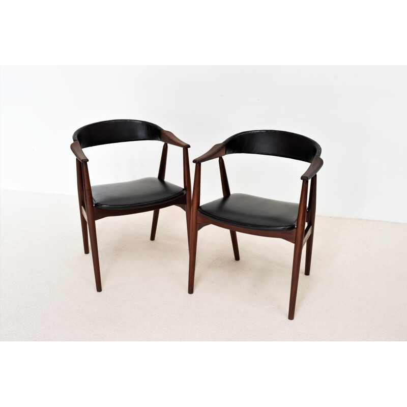 Paire de fauteuils vintage Thomas Harlev