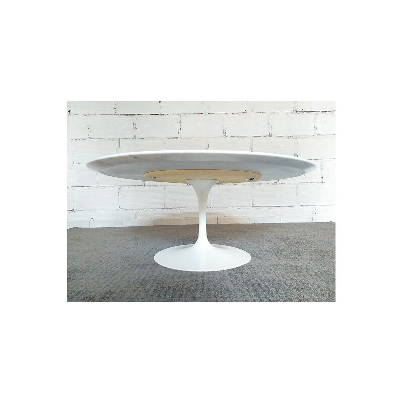 Vintage tulip coffee table Knoll Saarinen marble 1970