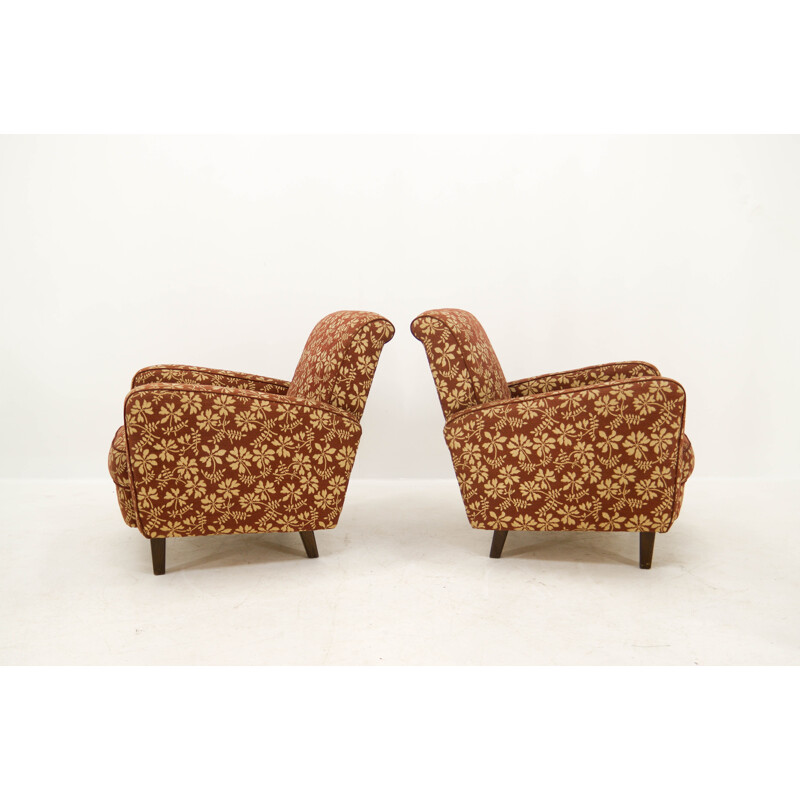 Paire de fauteuils vintage de Jindrich Halabala, 1955