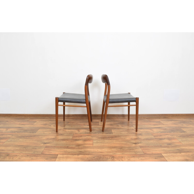 Pair of Mid-Century Teak Chairs Niels Otto Møller for J. L. Møller, Danish 1960s