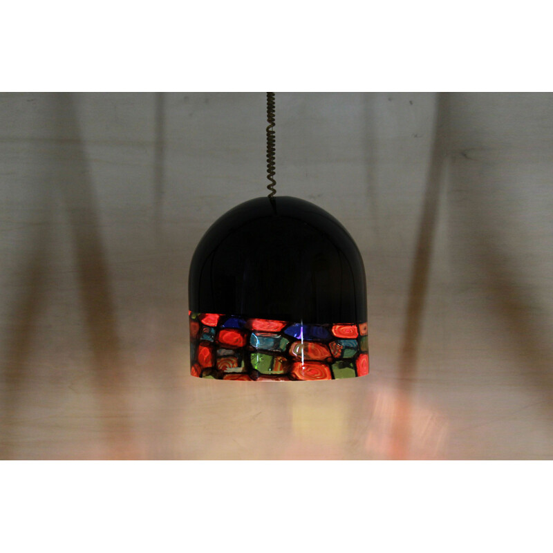 Vintage-Lampenschirm aus Glas, Noti Massari Designer für Leucos 1970