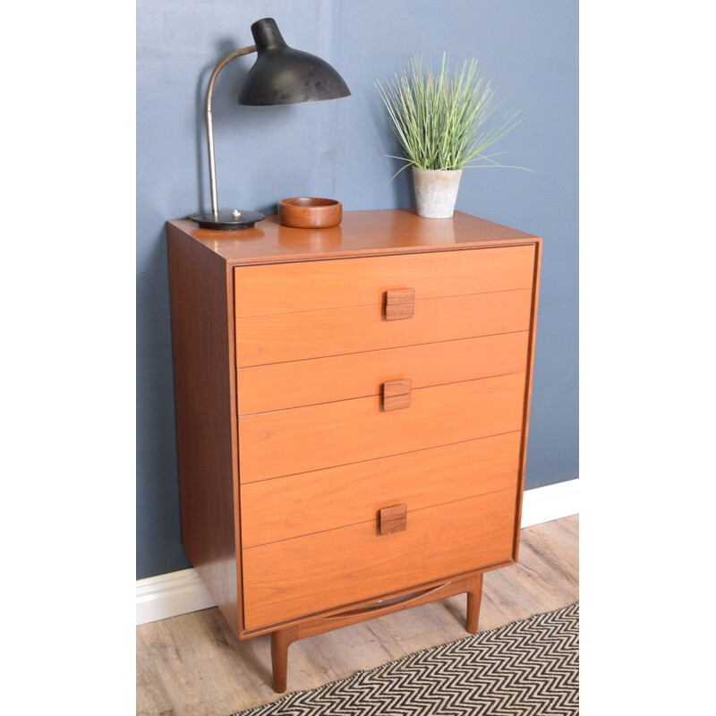 Vintage Teak Chest Of Drawers  LB Kofod Larsen G Plan 1960s