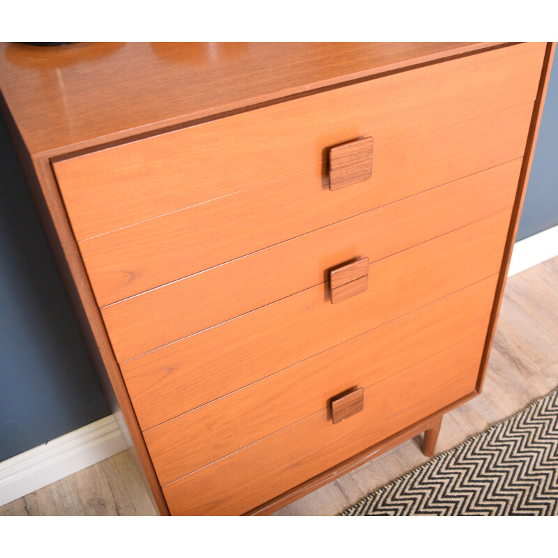 Vintage Teak Chest Of Drawers  LB Kofod Larsen G Plan 1960s