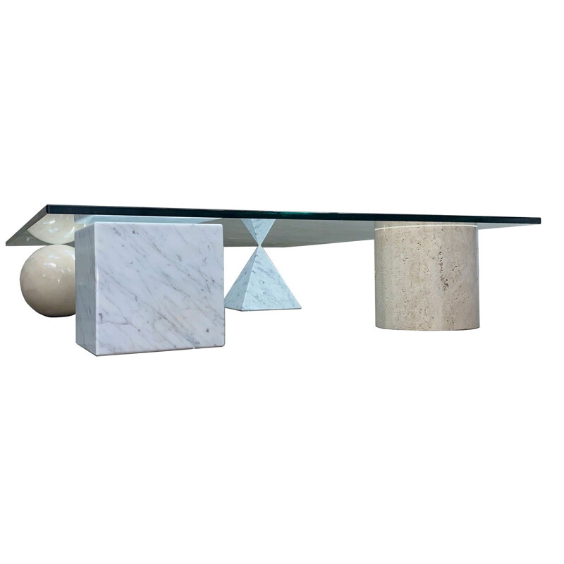 Vintage Metafora coffee table by Leila & Massimo Vignelli for Martinelli.