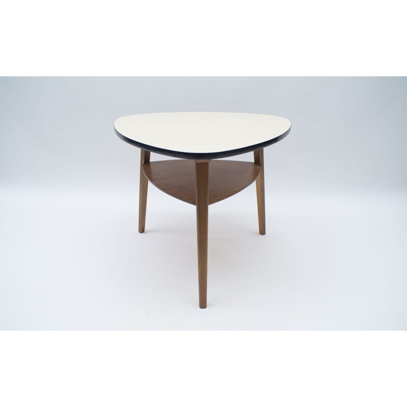 Table d'appoint vintage avec rangement, Allemagne 1950