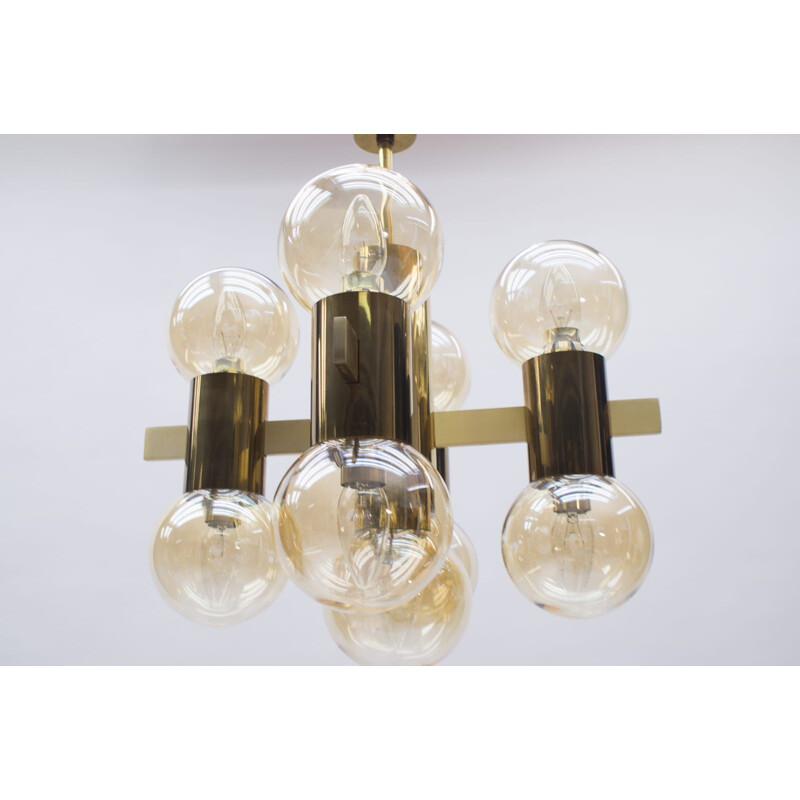 Hans-Agne Jakobsson AB Markaryd's vintage spoutnik ceiling lamp, 1960.