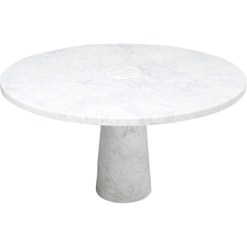 Vintage White 'Eros' Dining Table by Angelo Mangiarotti for Skipper, Italy 1970s
