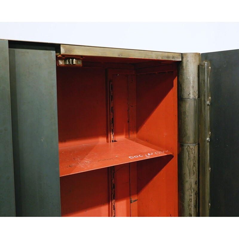 Vintage sideboard in patinated steel by Franck Robichez, 2000