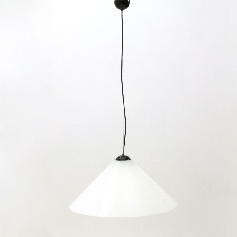 Vintage 'Snow' chandelier by Vico Magistretti for Oluce, 1970s