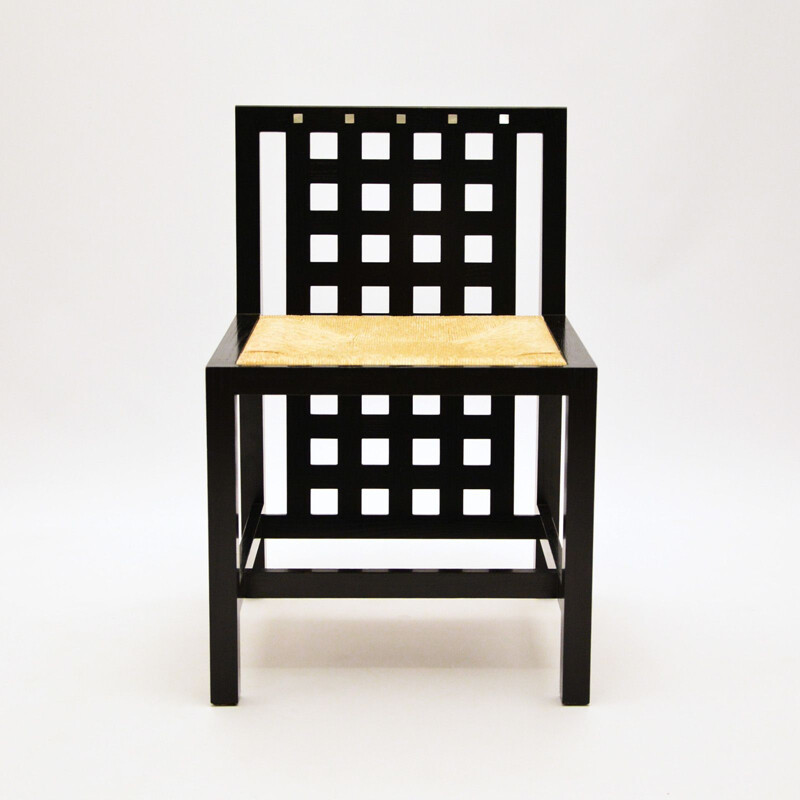 Set Of 4  vintage Ds3 Chairs By Charles Rennie Mackintosh For Cassina, 1975
