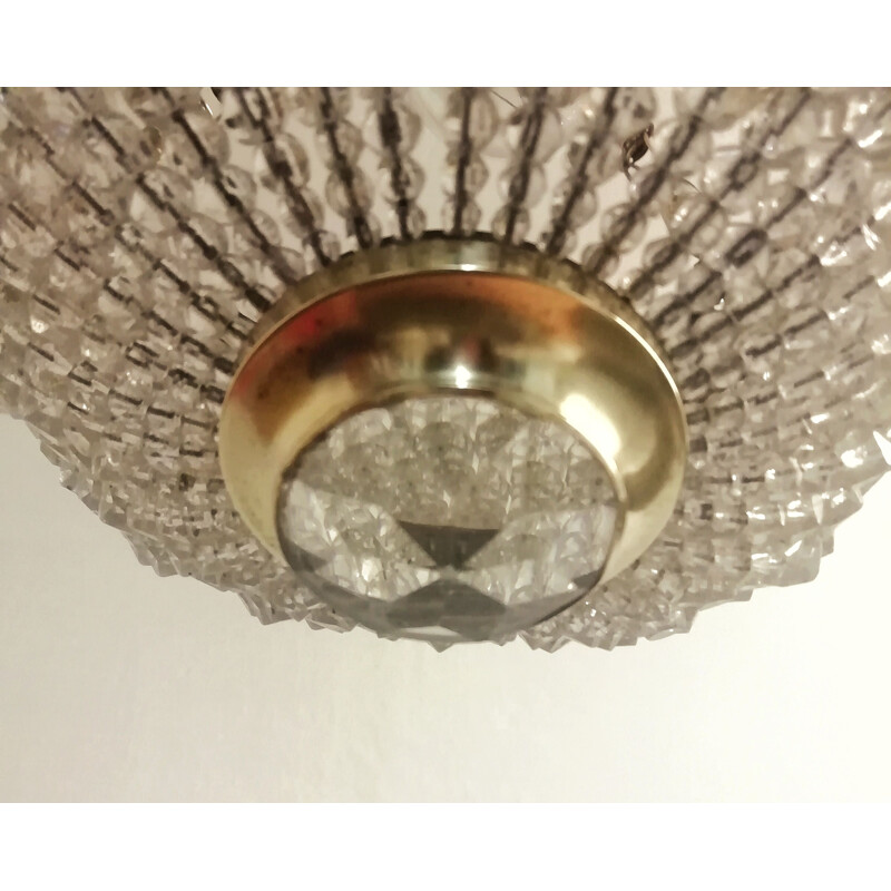 Vintage Hollywood Regency ceiling lamp 1950s